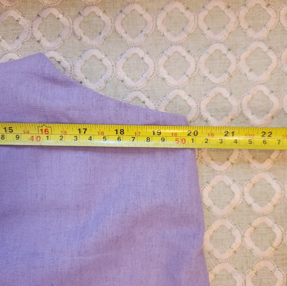 Xrestukom Women's Linen Mini Dress in Lilac, Size Large NIB - Picture 10 of 12